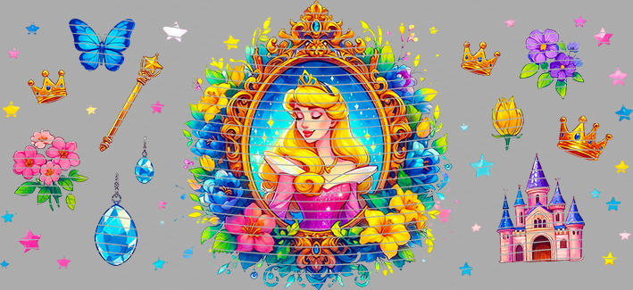 16oz Disney style-D-3096